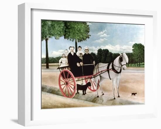 Rousseau: Cart, 1908-Henri Rousseau-Framed Giclee Print