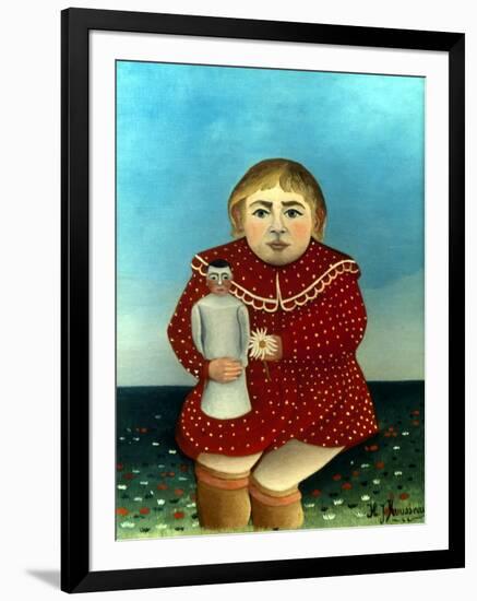 Rousseau: Child/Doll, C1906-Henri Rousseau-Framed Giclee Print