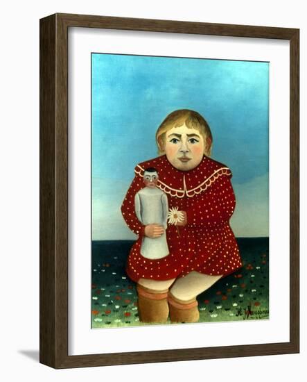 Rousseau: Child/Doll, C1906-Henri Rousseau-Framed Giclee Print