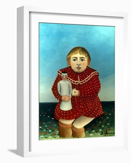 Rousseau: Child/Doll, C1906-Henri Rousseau-Framed Giclee Print