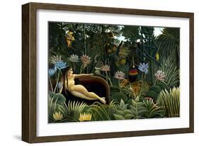 Rousseau: Dream, 1910-Henri Rousseau-Framed Giclee Print