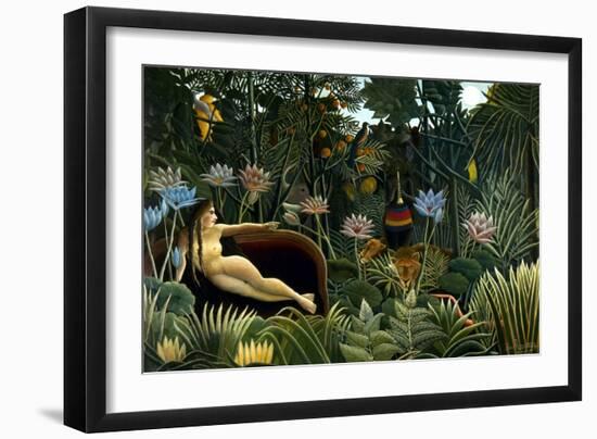 Rousseau: Dream, 1910-Henri Rousseau-Framed Giclee Print