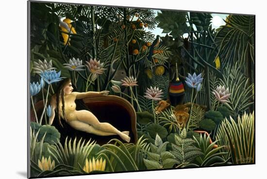 Rousseau: Dream, 1910-Henri Rousseau-Mounted Giclee Print