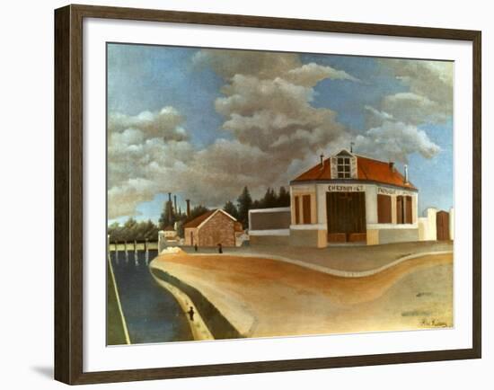 Rousseau: Factory, C1897-Henri Rousseau-Framed Giclee Print