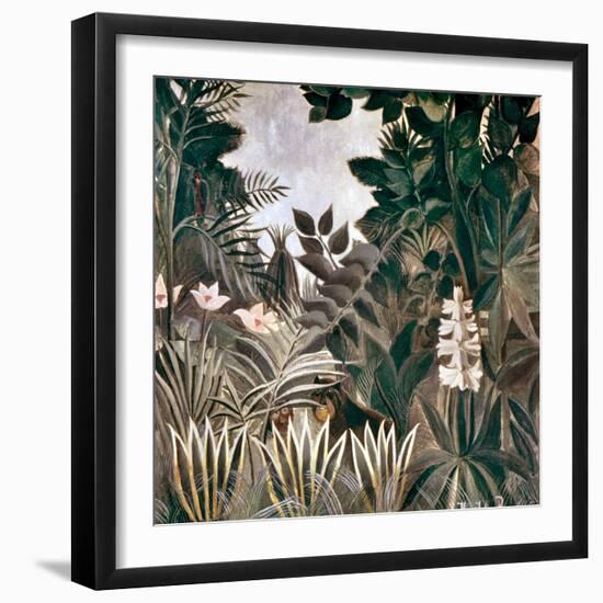 Rousseau: Jungle, 1909-Henri Rousseau-Framed Giclee Print