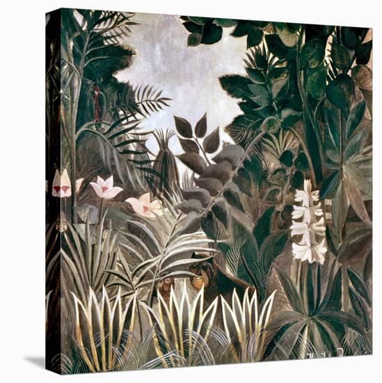 Rousseau: Jungle, 1909-Henri Rousseau-Stretched Canvas