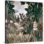 Rousseau: Jungle, 1909-Henri Rousseau-Stretched Canvas