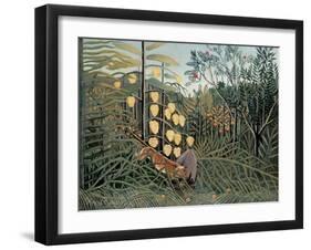 Rousseau's Jungle II-Henri Rousseau-Framed Art Print