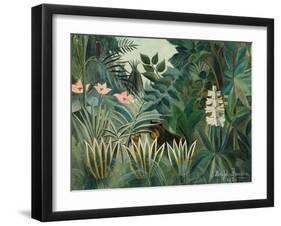 Rousseau's Jungle III-Henri Rousseau-Framed Art Print