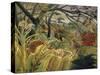 Rousseau's Jungle V-Henri Rousseau-Stretched Canvas