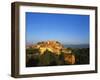 Roussillon Village on a Cliff-Top, Languedoc-Roussillon, France-John Miller-Framed Photographic Print