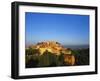 Roussillon Village on a Cliff-Top, Languedoc-Roussillon, France-John Miller-Framed Photographic Print