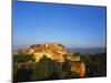 Roussillon Village on a Cliff-Top, Languedoc-Roussillon, France-John Miller-Mounted Photographic Print