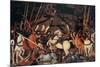 Rout of St. Roman (Battle of St Roman),by Paolo Uccello, c. 1436-1439 . Uffizi Gallery, Florence-Paolo Uccello-Mounted Premium Giclee Print