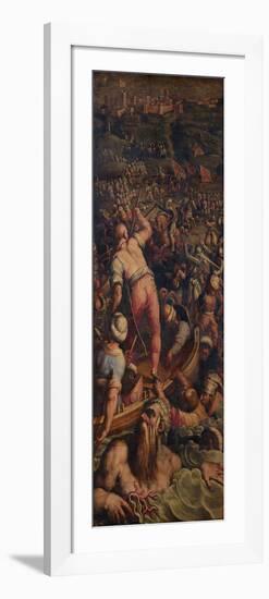 Rout of the Turks at Piombino, 1563-1565-Giorgio Vasari-Framed Giclee Print
