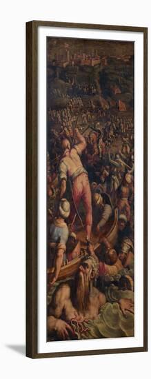 Rout of the Turks at Piombino, 1563-1565-Giorgio Vasari-Framed Giclee Print