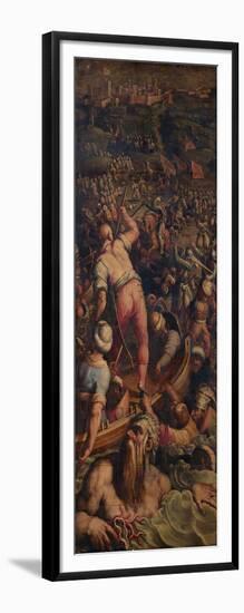 Rout of the Turks at Piombino, 1563-1565-Giorgio Vasari-Framed Giclee Print