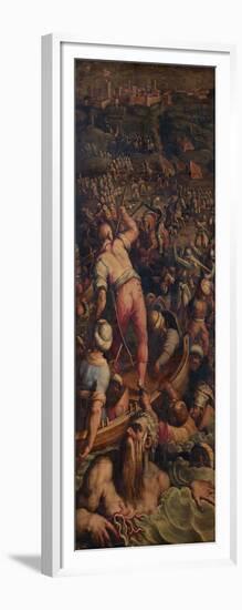 Rout of the Turks at Piombino, 1563-1565-Giorgio Vasari-Framed Giclee Print