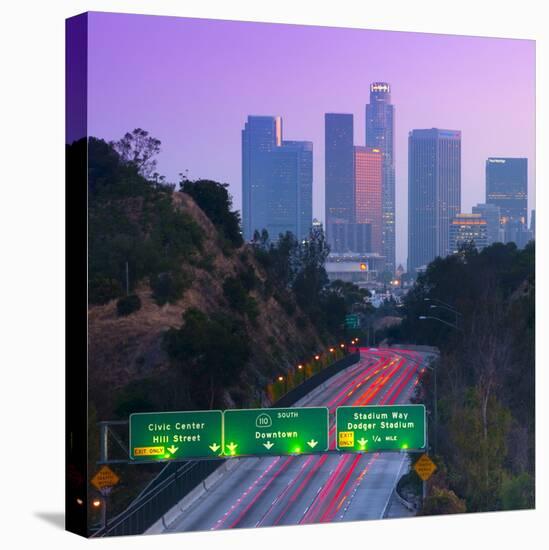 Route 110, Los Angeles, California, United States of America, North America-null-Stretched Canvas