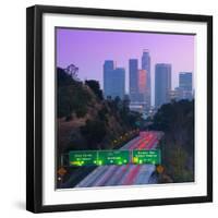 Route 110, Los Angeles, California, United States of America, North America-null-Framed Photographic Print