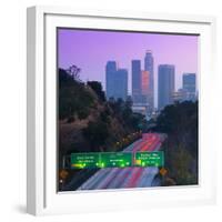 Route 110, Los Angeles, California, United States of America, North America-null-Framed Photographic Print