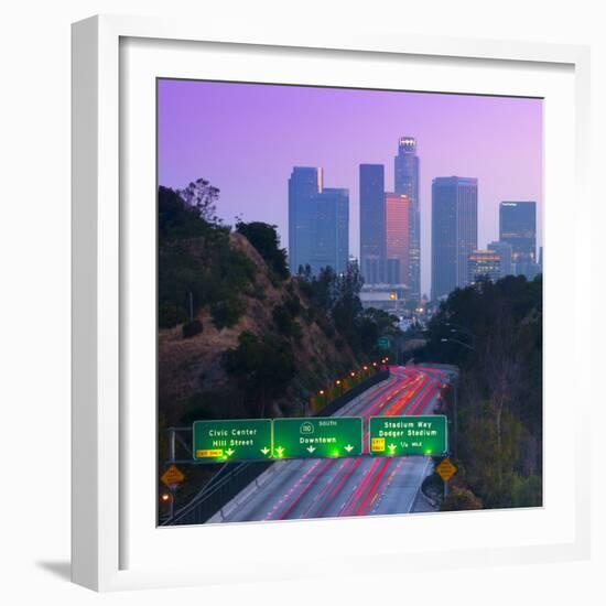 Route 110, Los Angeles, California, United States of America, North America-null-Framed Photographic Print