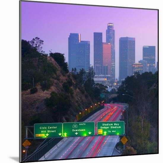 Route 110, Los Angeles, California, United States of America, North America-null-Mounted Photographic Print