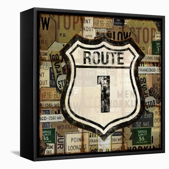 Route 1-null-Framed Stretched Canvas