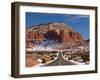 Route 24 in Winter, Capitol Reef National Park, Torrey, Utah, USA-Walter Bibikow-Framed Premium Photographic Print