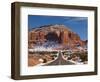 Route 24 in Winter, Capitol Reef National Park, Torrey, Utah, USA-Walter Bibikow-Framed Photographic Print