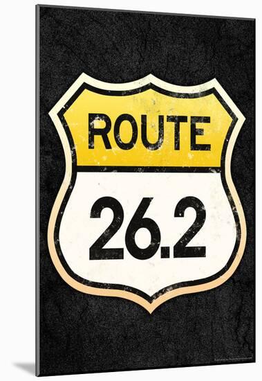 Route 26.2 Marathon Sports Poster-null-Mounted Poster