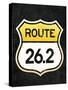 Route 26.2 Marathon Sports Poster-null-Stretched Canvas