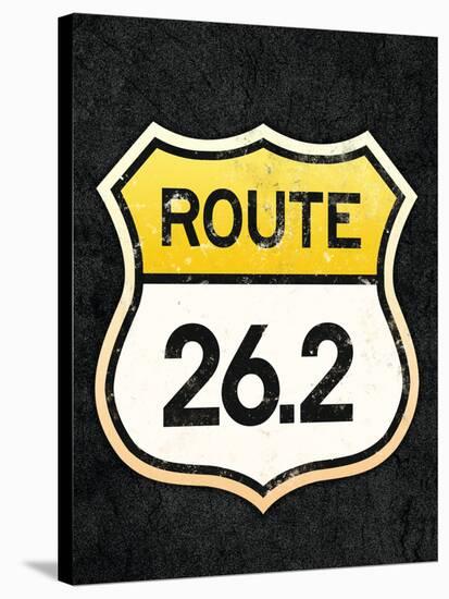 Route 26.2 Marathon Sports Poster-null-Stretched Canvas