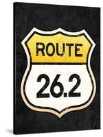 Route 26.2 Marathon Sports Poster-null-Stretched Canvas