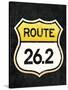 Route 26.2 Marathon Sports Poster-null-Stretched Canvas