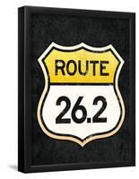 Route 26.2 Marathon Sports Poster-null-Framed Poster