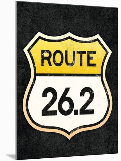 Route 26.2 Marathon Sports Poster-null-Mounted Poster