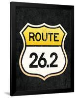 Route 26.2 Marathon Sports Poster-null-Framed Poster