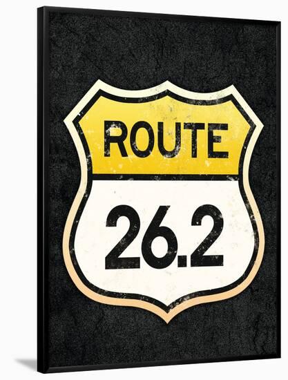 Route 26.2 Marathon Sports Poster-null-Framed Poster