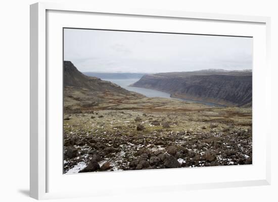 Route 60, View on Geirpjofsfjšrdur, Westfjords, West Iceland-Julia Wellner-Framed Photographic Print