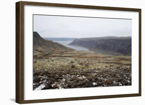 Route 60, View on Geirpjofsfjšrdur, Westfjords, West Iceland-Julia Wellner-Framed Photographic Print