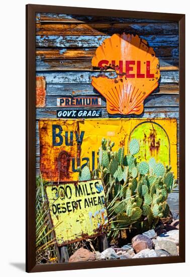 Route 66 - advertising - Arizona - United States-Philippe Hugonnard-Framed Photographic Print