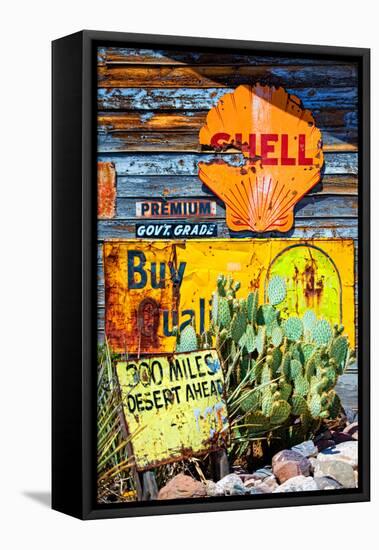 Route 66 - advertising - Arizona - United States-Philippe Hugonnard-Framed Stretched Canvas