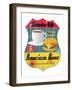 Route 66 American Diner Sign-null-Framed Art Print