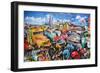 Route 66 Crossroads-John Roy-Framed Giclee Print