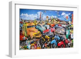 Route 66 Crossroads-John Roy-Framed Giclee Print