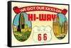 Route 66 Decal-null-Framed Stretched Canvas