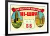 Route 66 Decal-null-Framed Premium Giclee Print