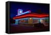 Route 66 Diner Albuquerque New Mexico-George Oze-Framed Stretched Canvas