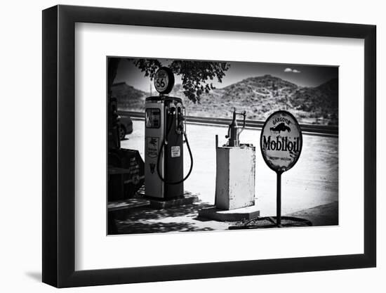 Route 66 - Gas Station - Arizona - United States-Philippe Hugonnard-Framed Premium Photographic Print